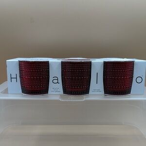Halo Ruby Red Shot Glass Collection